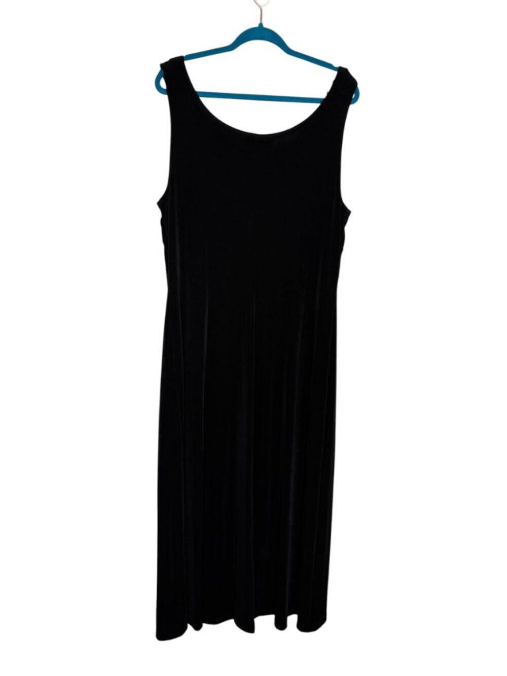 Ronnie Nicole II By Ouida Maxi Dress Acetate Slinky Knit Traveler Black 18W - Picture 4 of 5